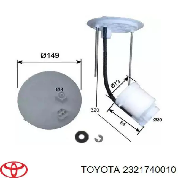 Filtr paliwa Toyota Camry VII sedana (V50) (2011 - 2019) cena, od 23,74 USD