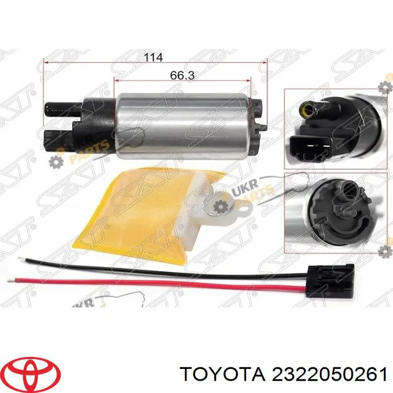 2322050260 Toyota Element-turbina pompy paliwa