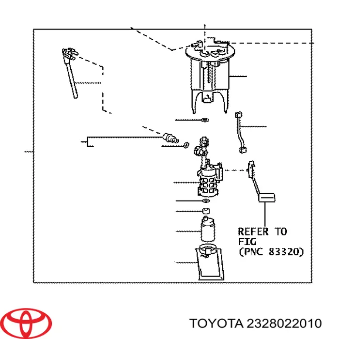 Regulator ciśnienia paliwa modułu pompy paliwa w zbiorniku Toyota 2328022010 cena, od 36,45 USD