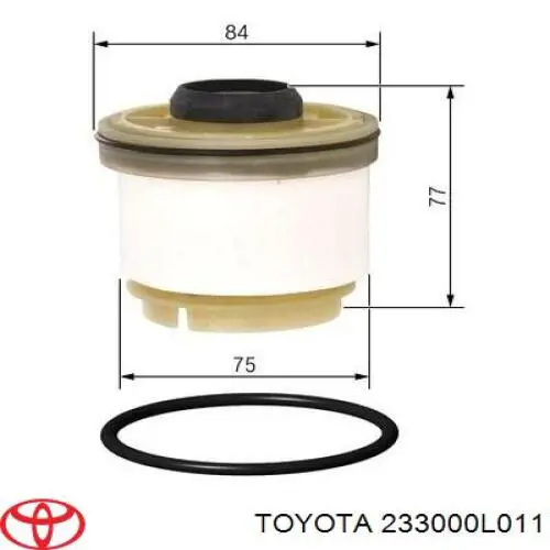Filtr paliwa 233900E010 Toyota