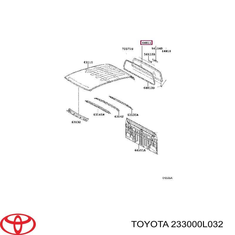 Filtr paliwa 233000L010 Toyota