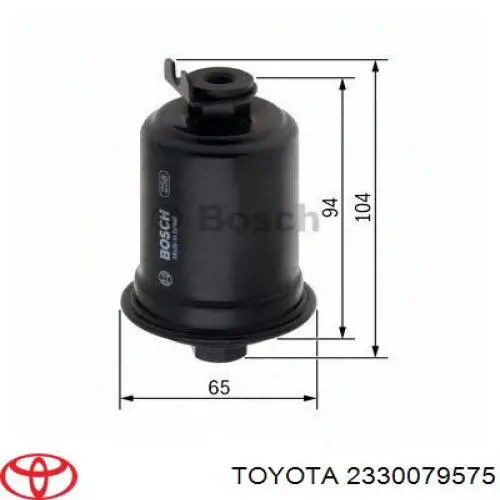 Do koszyka 2330079575 Toyota Filtr paliwa