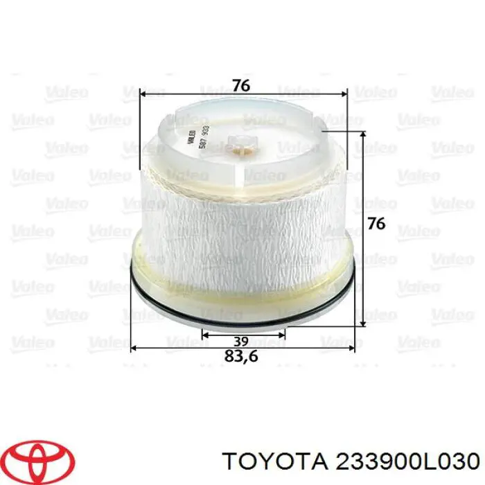 Filtr paliwa 233900L030 Toyota