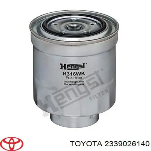 2339026140 Toyota Filtr paliwa