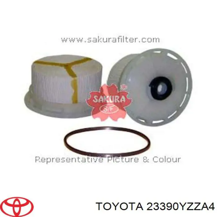 Filtr paliwa Toyota 23390YZZA4 cena, od 10,83 USD
