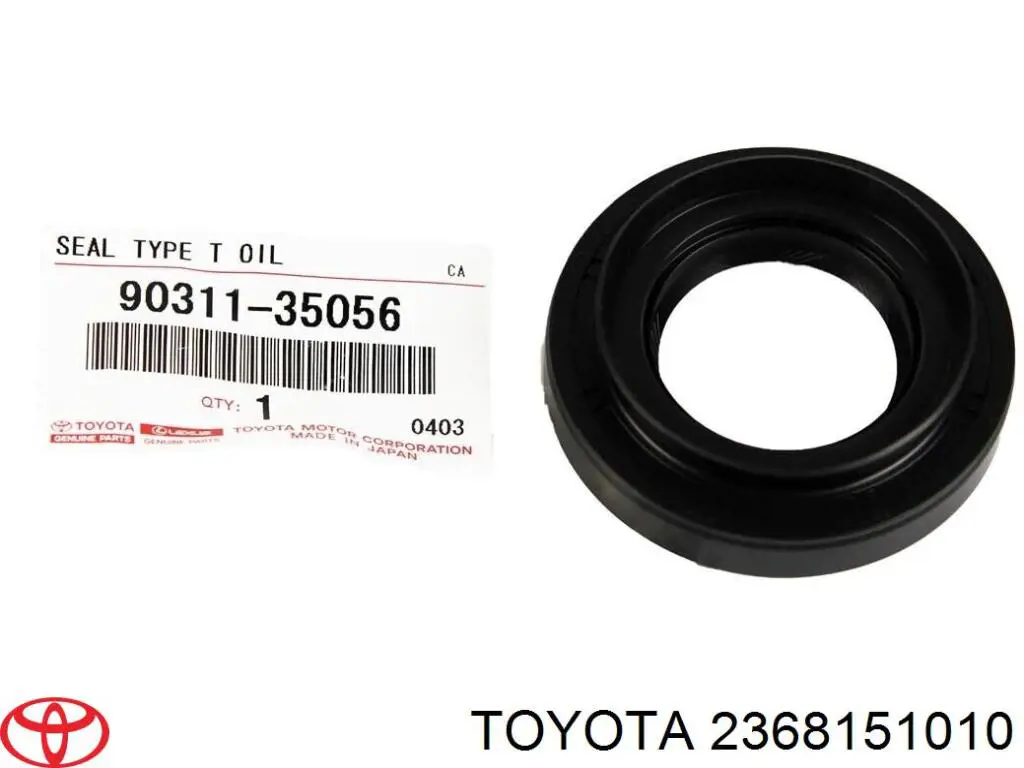 Uszczelka pokrywy zaworowej silnika, pierścień Toyota 2368151010 cena, od 4,01 USD
