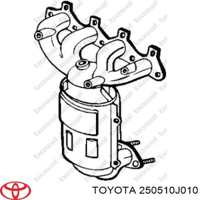 Konwerter-katalizator 250510J010 Toyota