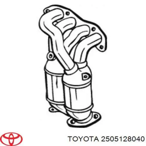 Do koszyka 2505128040 Toyota Konwerter-katalizator