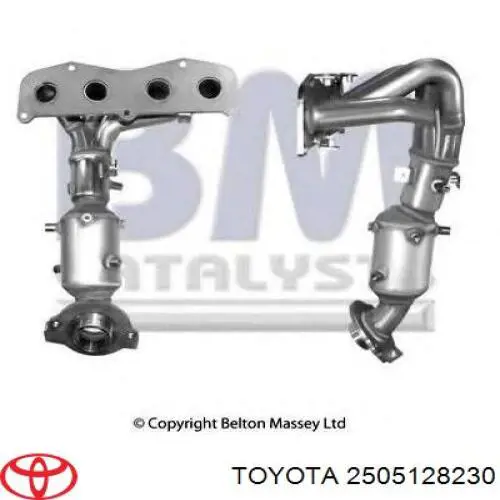 Konwerter-katalizator Toyota 2505128230 cena, od 717,86 USD