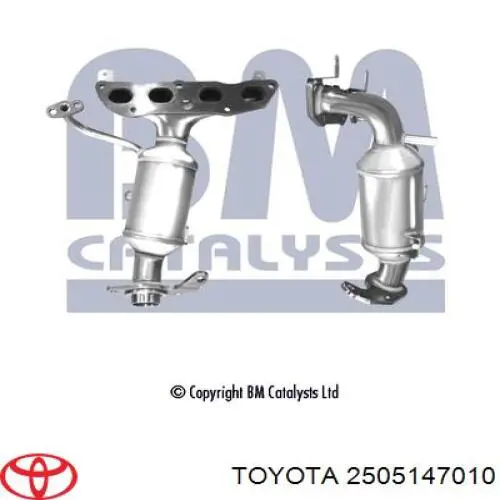 2505147010 Toyota Konwerter-katalizator