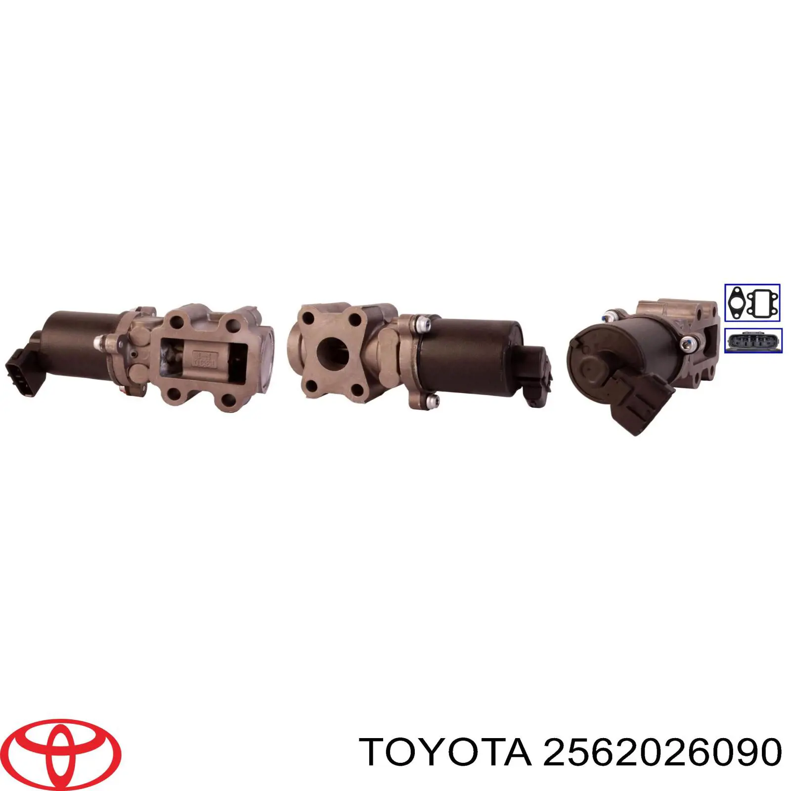 Do koszyka 2562026090 Toyota Zawór recyrkulacji spalin EGR