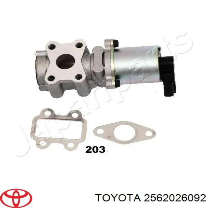 Do koszyka 2562026092 Toyota Zawór recyrkulacji spalin EGR