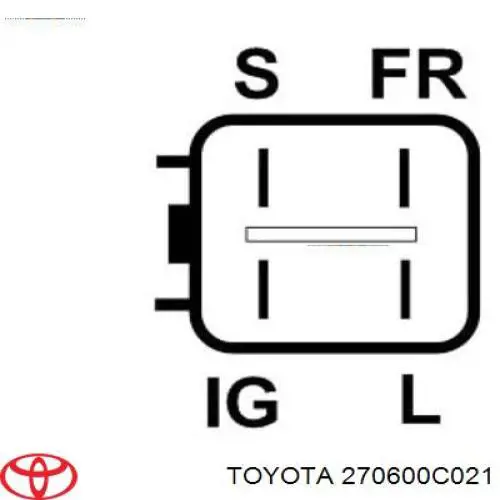 Alternator Toyota 270600C021 cena, od 224,88 USD