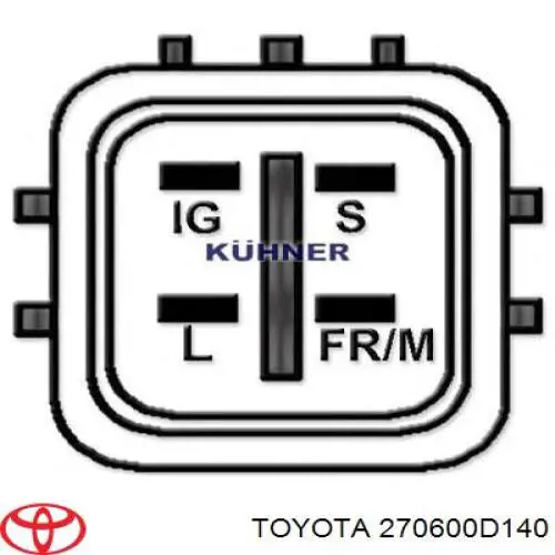 Alternator Toyota 270600D140 cena, od 147,39 USD