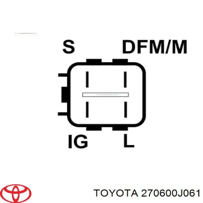 270600J061 Toyota Alternator