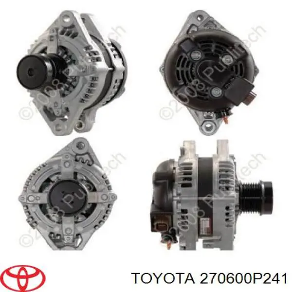 Alternator Toyota 270600P241 cena, od 94,11 USD