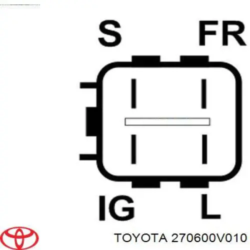 Alternator Toyota 2706036011 cena, od 211,21 USD