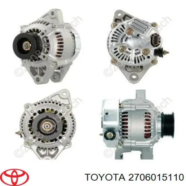 Alternator Toyota 2706015110 cena, od 110,18 USD