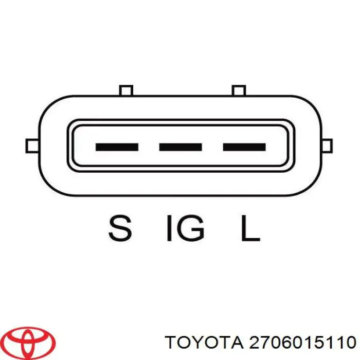 Do koszyka 2706015110 Toyota Alternator