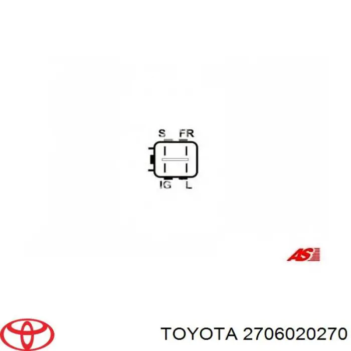 Alternator Toyota 2706020270 cena, od 310,69 USD