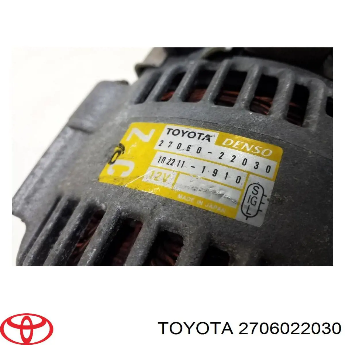 Alternator 2706022030 Toyota