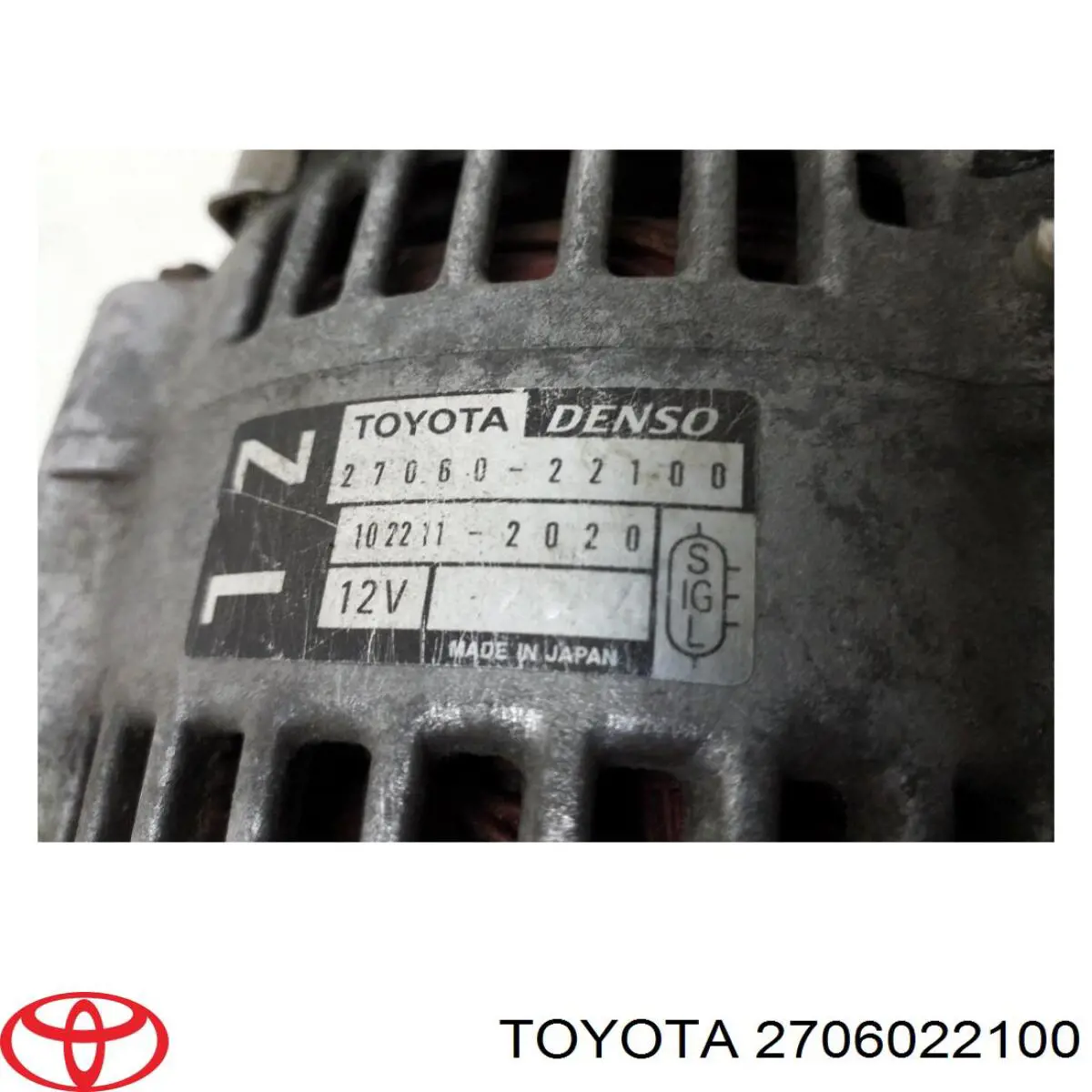 2706022100 Toyota Alternator