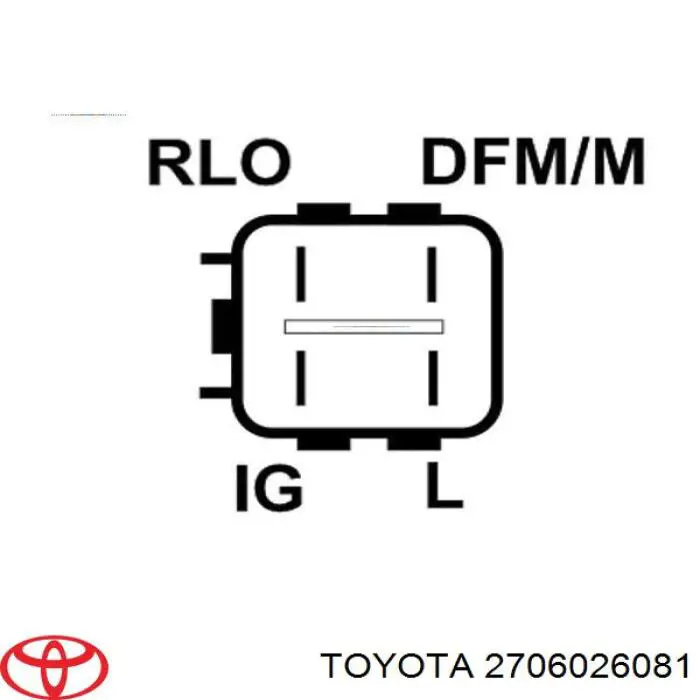 Do koszyka 2706026081 Toyota Alternator
