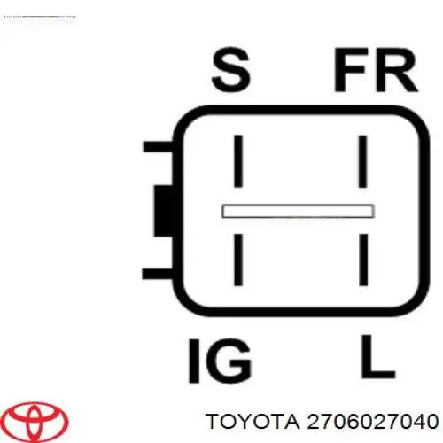 Alternator Toyota 2706027040