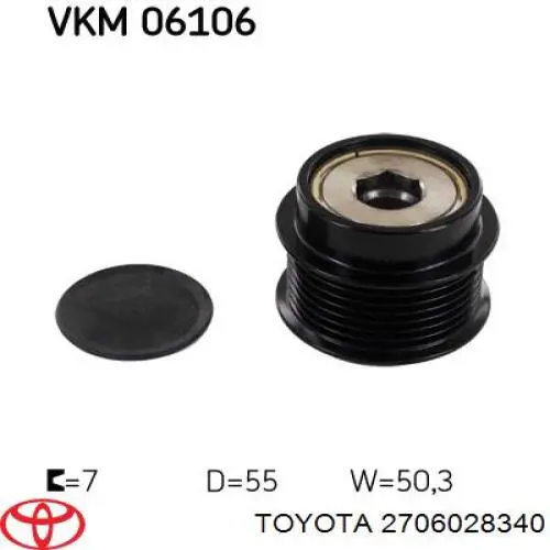 2706028340 Toyota Alternator