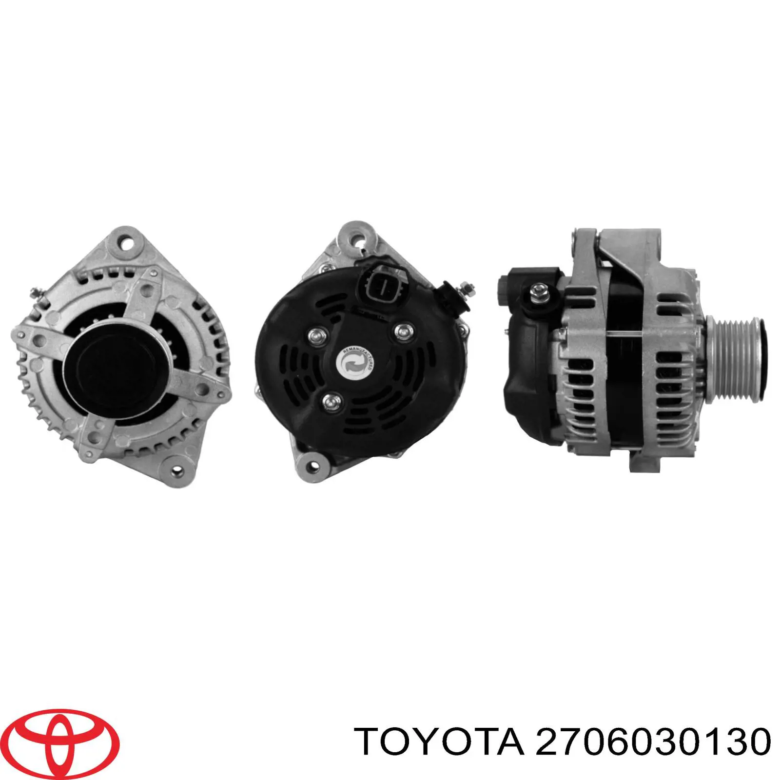 Alternator Toyota 2706030130 cena, od 209,38 USD