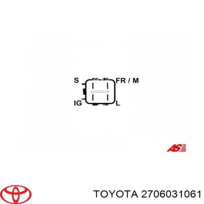 Alternator Toyota 2706031062 cena, od 222,90 USD