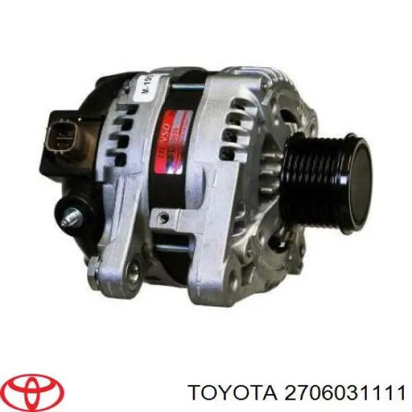 Alternator Toyota 2706031111 cena, od 38,80 USD