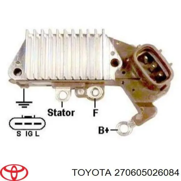 Do koszyka 2706050260 Toyota Alternator