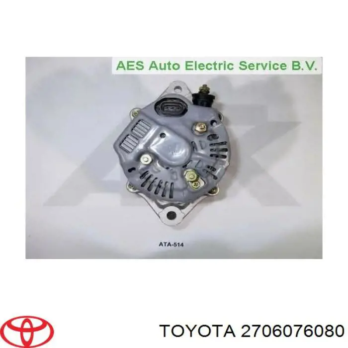 Alternator Toyota 2706076080 cena, od 1719,07 USD