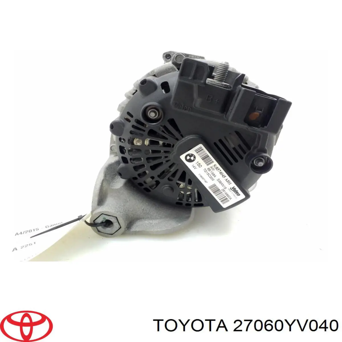 Alternator Toyota 27060YV040 cena, od 195,80 USD