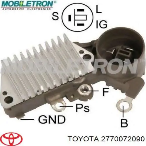 2770072090 Toyota Regulator alternatora (przekaźnik ładowania)