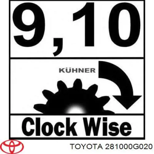 Rozrusznik Toyota 281000G020