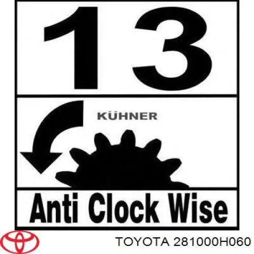 Rozrusznik Toyota 281000H060 cena, od 160,92 USD