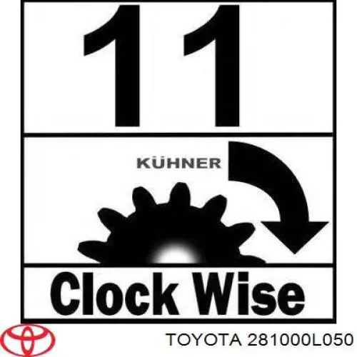 Rozrusznik Toyota 281000L050 cena, od 143,98 USD