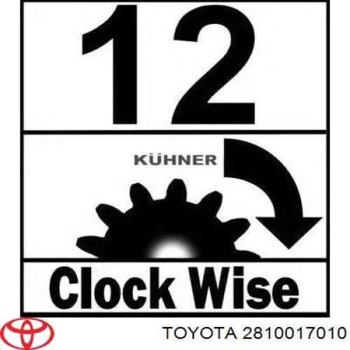 Rozrusznik Toyota 281001701084 cena, od 204,56 USD