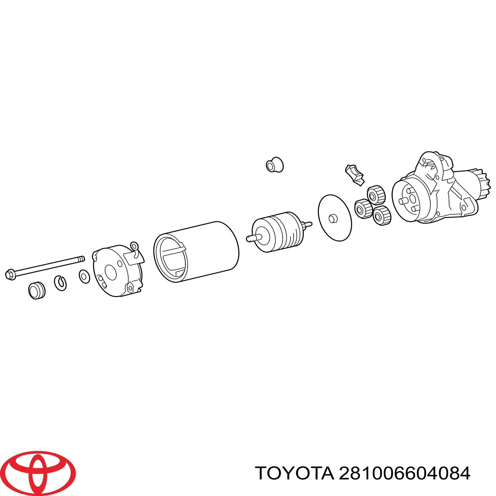 281006604084 Toyota Rozrusznik