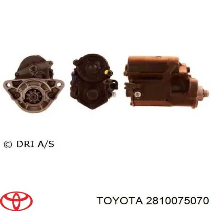 Rozrusznik 2810075070 Toyota
