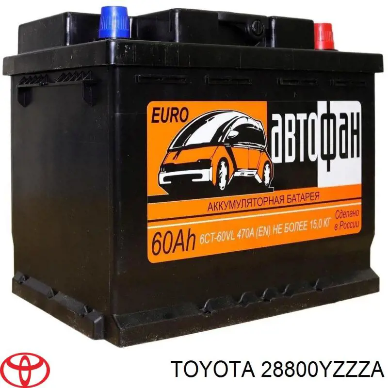Do koszyka 28800YZZZA Toyota Bateria (akumulator)