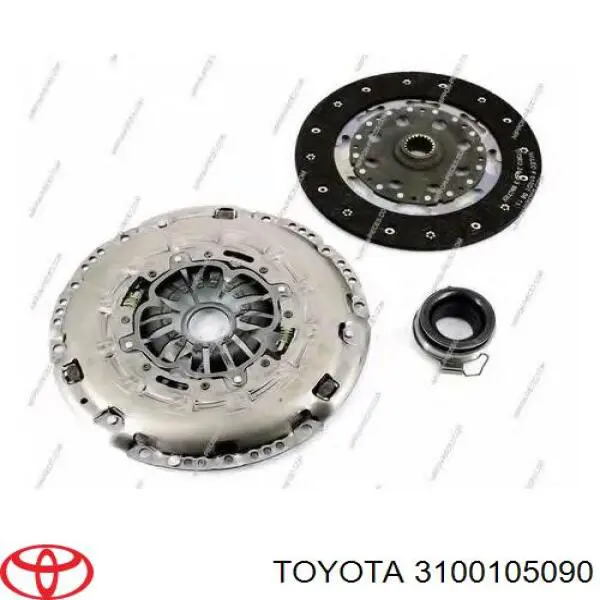 Zestaw sprzęgła (3 części) 3100105140 Toyota