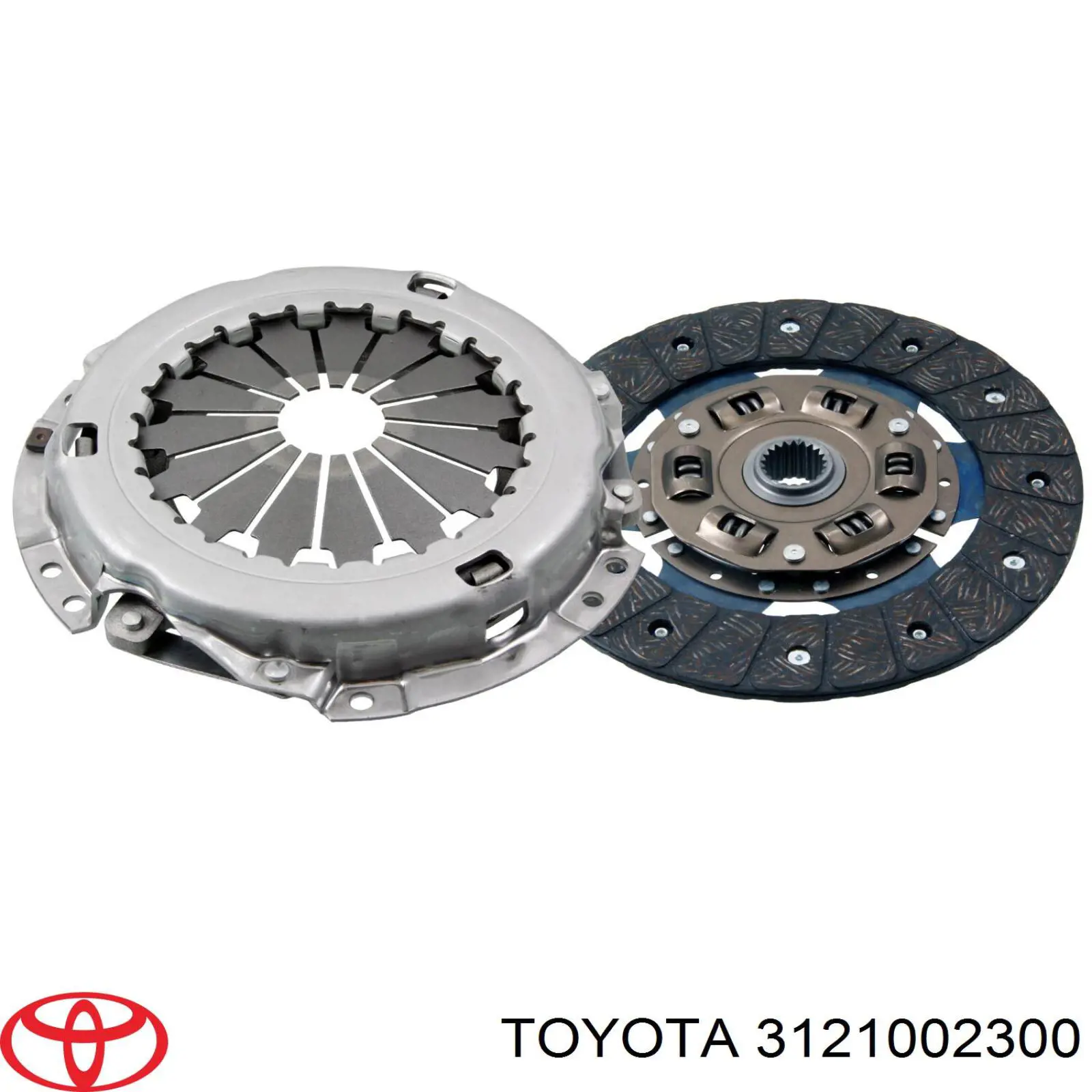 Do koszyka 3121002300 Toyota Zestaw sprzęgła (3 części)