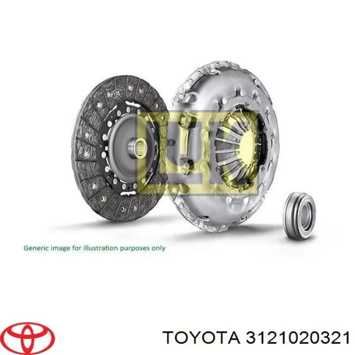 Docisk sprzęgła Toyota 3121020321 cena, od 173,49 USD