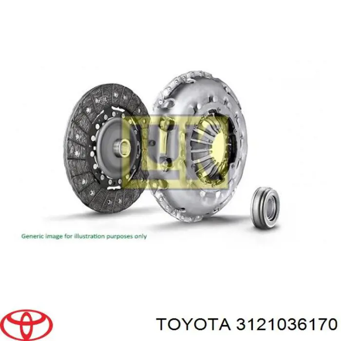 Do koszyka 3121036340 Toyota Docisk sprzęgła