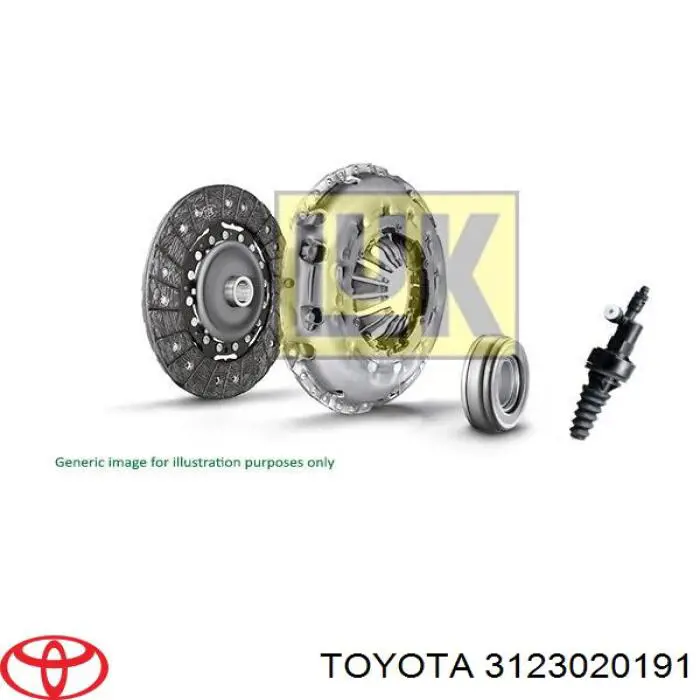 Do koszyka 3123020191 Toyota Łożysko wyciskowe sprzęgła