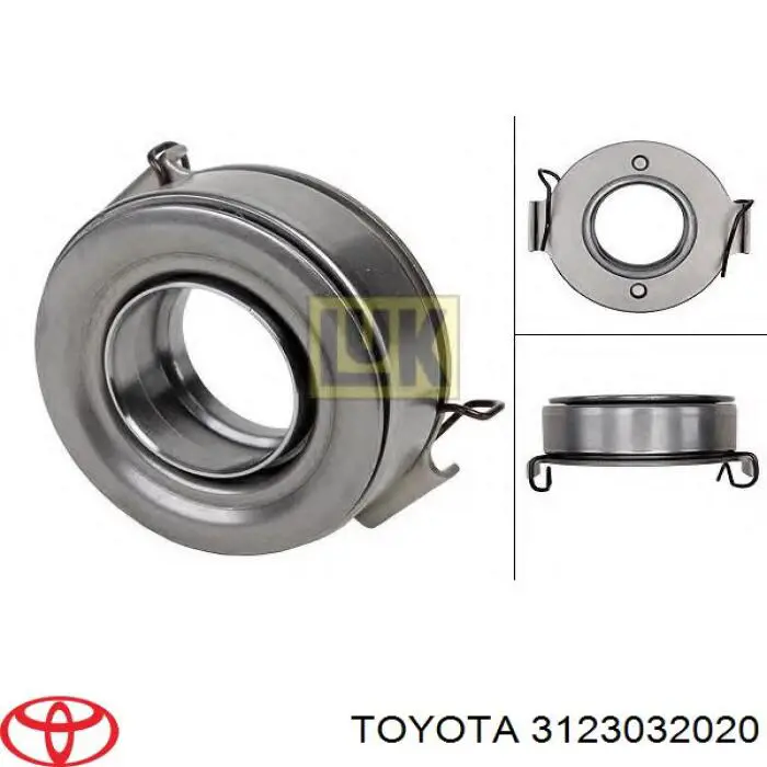 3123032020 Toyota Łożysko wyciskowe sprzęgła