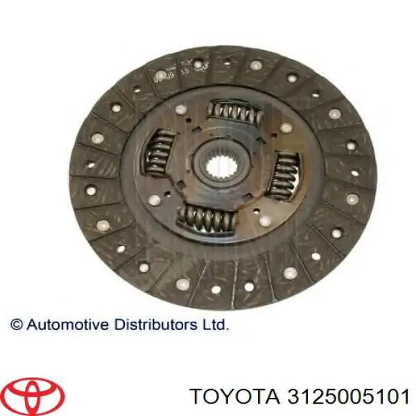 Tarcza sprzęgła Toyota 3125005101 cena, od 62,98 USD